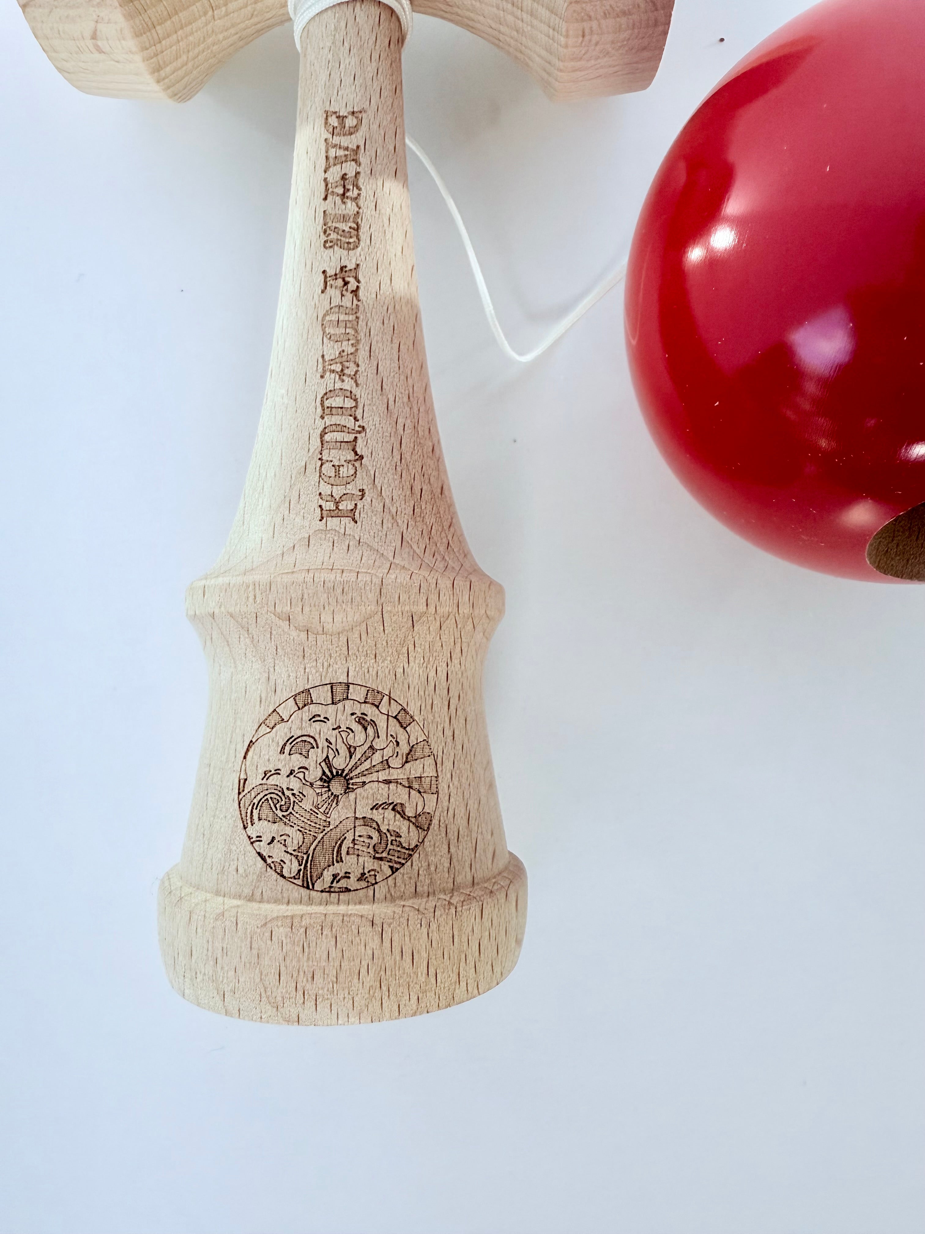 Lava Red Jumbo | Authentic Hawaiian Kendama